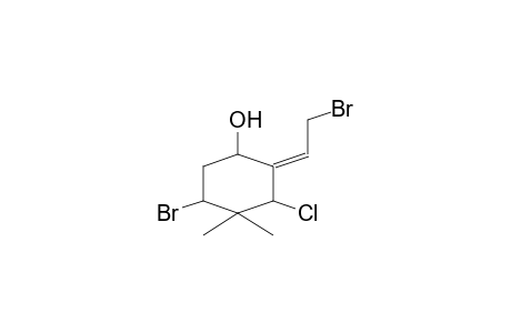 CYCLOHEXANOL, 5-BROMO-2-(2-BROMOETHYLIDENE)-3-CHLORO-4,4-DIMETHYL-