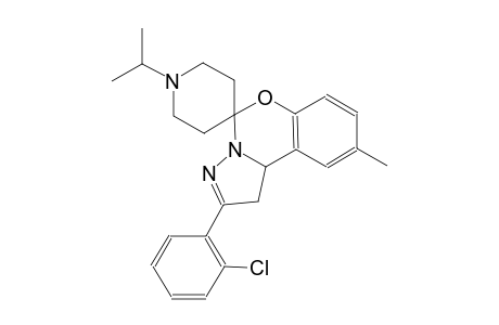 2-(2-chlorophenyl)-1'-isopropyl-9-methyl-1,10b-dihydrospiro[benzo[e]pyrazolo[1,5-c][1,3]oxazine-5,4'-piperidine]