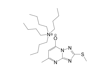 5-methyl-2-methylsulfanyl-[1,2,4]triazolo[5,1-b]pyrimidin-7-olate; tetrabutylazanium