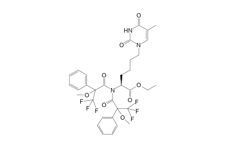 Ethyl (2S)-Amino-6-(1-thyminyl)hexanoate (S)-MTPA diamide