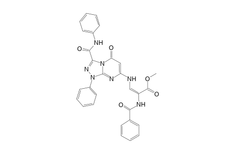 Methyl 2-(benzoylamino)-3-[3'-(phenylcarbamoyl)-5'-oxo-1'-phenyl-[1,2,4]-triazolo[4,3-a]pyrimidin-7'-yl]aminopropenoate