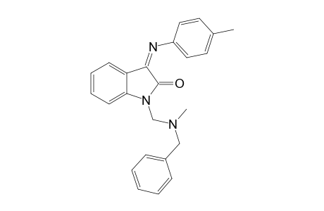 (3Z)-1-{[benzyl(methyl)amino]methyl}-3-[(4-methylphenyl)imino]-1,3-dihydro-2H-indol-2-one