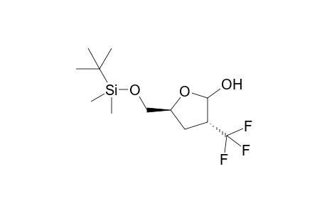 (2R,4S)-5-O-(tert-Butyldimethylsilyl)-2,3-dideoxy-2-trifluoromethylpentofuranose