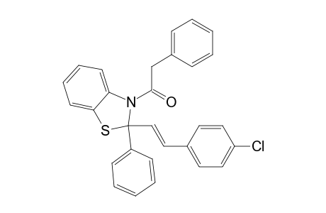 2-(4-Chlorostyryl)-2,3-dihydro-2-phenyl-3-phenylacetyl-benzothiazole
