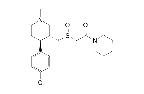 2-[(3R,4S)-4-(4-Chlorophenyl)-1-methyl-piperidin-3-ylmethanesulfinyl]-1-piperidin-1-yl-ethanone