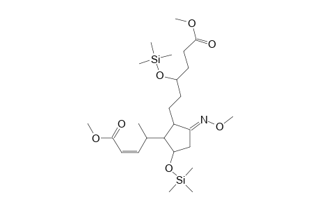 4-(2-(3-(trimethylsiloxy)-5-(methoxycarbonyl)pentyl)-3-(methoxyimino)-5-(trimethylsiloxy)cyclopentyl)penta-2(Z)-enoic acid methyl ester