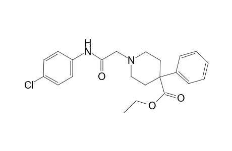 4-Piperidinecarboxylic acid, 1-[2-[(4-chlorophenyl)amino]-2-oxoethyl]-4-phenyl-, ethyl ester