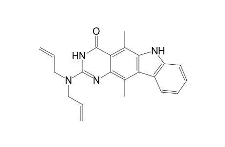 2-Diallylamino-5,11-dimethyl-6H-pyrimido[5,4-b]carbazol-4(3H)-one