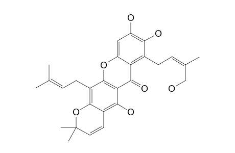 1,6,7-TRIHYDROXY-6',6'-DIMETHYL-2H-PYRANO-(2',3':3,2)-4-(3-METHYLBUT-2-ENYL)-8-(4-HYDROXY-3-METHYLBUT-2-ENYL)-XANTHONE;BANNAXANTHONE-E