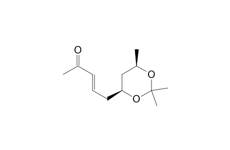 3-Penten-2-one, 5-(2,2,6-trimethyl-1,3-dioxan-4-yl)-, (4S-cis)-