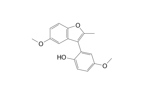 4-methoxy-2-(5-methoxy-2-methylbenzofuran-3-yl)phenol