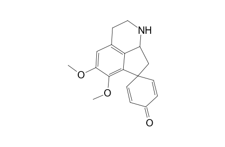 Spiro[2,5-cyclohexadiene-1,7'(1'H)-cyclopent[ij]isoquinolin]-4-one, 2',3',8',8'a-tetrahydro-5',6'-dimethoxy-, (R)-