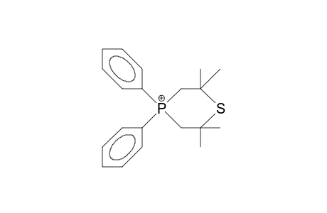 2,2,6,6-Tetramethyl-4,4-diphenyl-1,4-thiaphosphorinanium cation