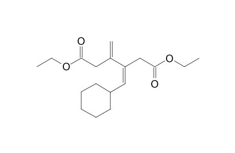 3-Cyclohexylmethylene-4-methylenehexanedioic acid diethyl ester