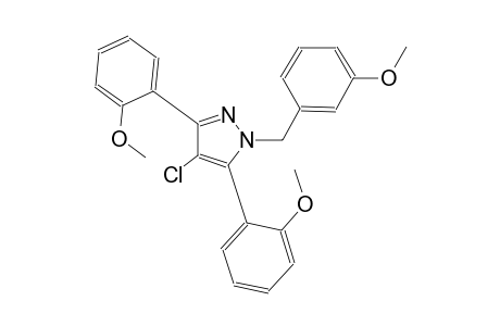 4-chloro-1-(3-methoxybenzyl)-3,5-bis(2-methoxyphenyl)-1H-pyrazole
