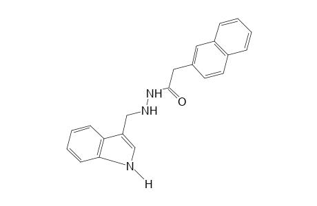2-NAPHTHALENEACETIC ACID, 2-[(INDOL-3-YL)METHYL]HYDRAZIDE