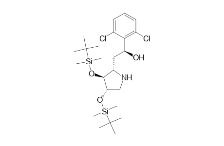 (1S)-1-(2,6-Dichlorophenyl)-2-[(2S,3S,4S)-3,4-bis(tert-butyldimethylsilyloxy)pyrrolidin-2-yl]ethanol