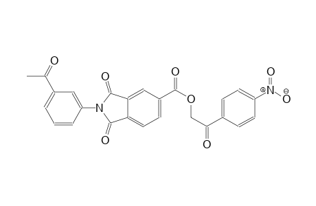 1H-isoindole-5-carboxylic acid, 2-(3-acetylphenyl)-2,3-dihydro-1,3-dioxo-, 2-(4-nitrophenyl)-2-oxoethyl ester