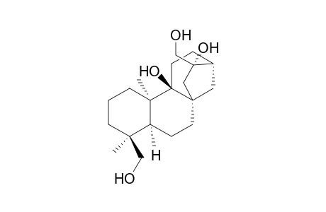 1H-2,10a-Ethanophenanthrene, kaurane-9,16,17,18-tetrol deriv.