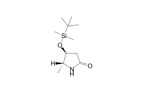 4-[(t-Butyl)dimethylsilyl]oxy-5-methyl-2-pyrrolidinone