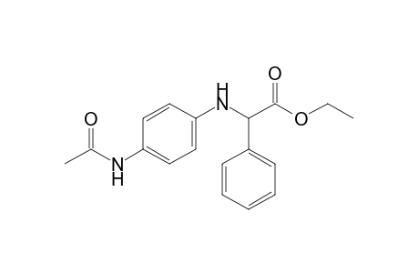 N-(p-acetamidophenyl)-2-phenylglycine, ethyl ester