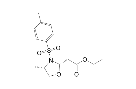 Ethyl 2-[(2S,4S)-4-methyl-3-tosyloxazolidin-2-yl]acetate