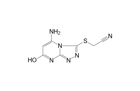 (5-amino-7-hydroxy-[1,2,4]triazolo[4,3-a]pyrimidin-3-ylsulfanyl)-acetonitrile