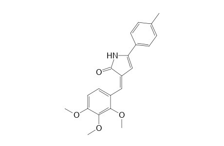 3-(2',3',4'-Trimethoxybenzylidene)-1,3-dihydro-5-(p-methylphenyl)-2H-pyrrol-2-one