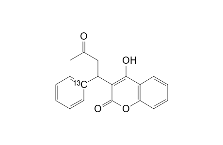 1-(4'-Hydroxy-3'-coumarinyl)-1-phenyl-(1-13C)butan-3-one