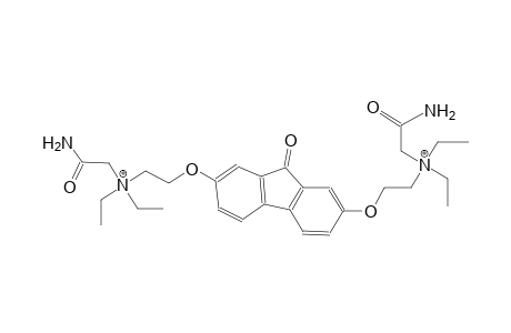 (2-amino-2-oxoethyl){2-[(7-{2-[(2-amino-2-oxoethyl)(diethyl)ammonio]ethoxy}-9-oxo-9H-fluoren-2-yl)oxy]ethyl}diethylammonium