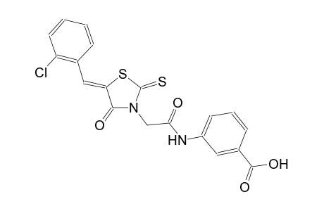 benzoic acid, 3-[[[(5Z)-5-[(2-chlorophenyl)methylene]-4-oxo-2-thioxothiazolidinyl]acetyl]amino]-