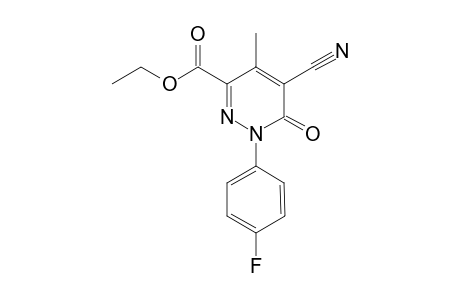 1,6-Dihydropyridazine-3-carboxylic acid, 5-cyano-1-(4-fluorophenyl)-4-methyl-6-oxo-, ethyl ester