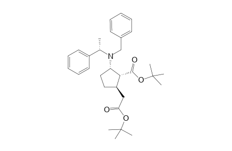 Di-(t-Butyl) (1R,2S,5R,aS)-2-N-Benzyl-N-.alpha.-(methylbenzylamino)-5-(carboxymethyl)cyclopentane-1-carboxylate