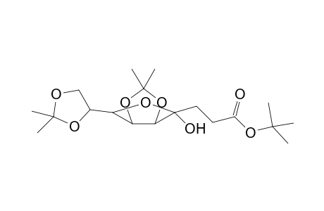 tert-Butyl 2,3-dideoxy-5,6:8,9-di-O-isopropylidene-.alpha.-D-manno-non-4-ulofuranosonate