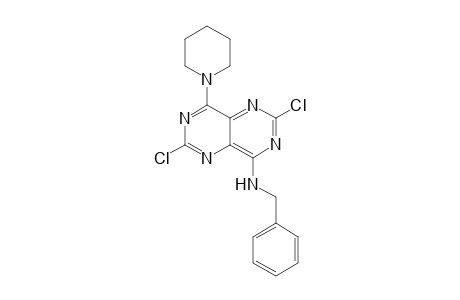 2,6-bis(chloranyl)-N-(phenylmethyl)-4-piperidin-1-yl-pyrimido[5,4-d]pyrimidin-8-amine