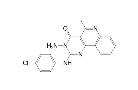 2-(4-Chlorophenylamino)-5-methyl-3-aminopyrimido[5,4-c]quinolin-4(3H)-one