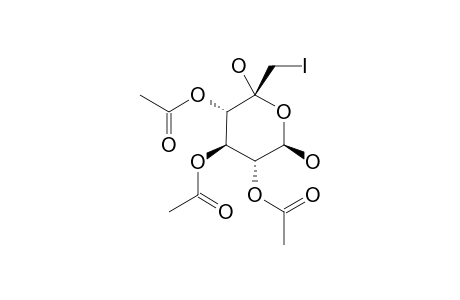 TRI-O-ACETYL-6-DEOXY-5-HYDROXY-6-IODO-BETA-D-GLUCOPYRANOSIDE