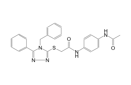 N-[4-(acetylamino)phenyl]-2-[(4-benzyl-5-phenyl-4H-1,2,4-triazol-3-yl)sulfanyl]acetamide