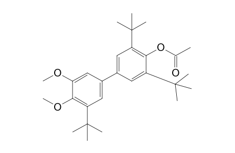 4-(3-tert-butyl-4,5-dimethoxyphenyl)-2,6-di-tert-butylphenol, acetate