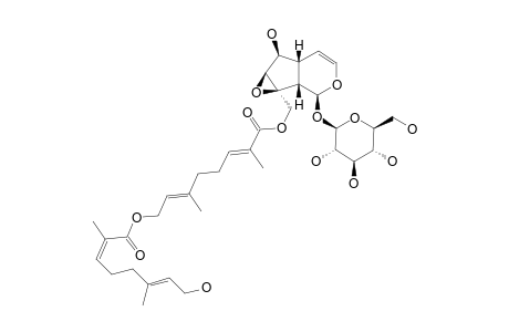 10-BISFOLIAMENTHOYLCATALPOL;10-[(8-HYDROXY-2',6'-DIMETHYLOCTA-2'(E),6(E)-DIENOYL)-8-HYDROXY-2,6-DIMETHYLOCTA-2(E),6(E)-DIENOYL]-CATALPOL