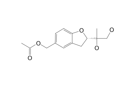 5-(1''-ACETYLOXYMETHYLENE)-2-(1,2-DIHYDROXYISOPROPYL)-2,3-DIHYDRO-BENZOFURAN