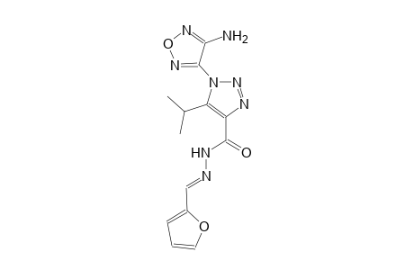 1-(4-amino-1,2,5-oxadiazol-3-yl)-N'-[(E)-2-furylmethylidene]-5-isopropyl-1H-1,2,3-triazole-4-carbohydrazide