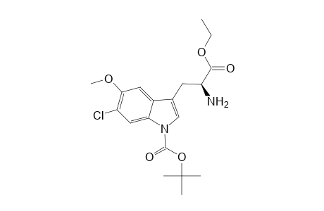 (S)-1-(1-tert-Butyloxycarbonyl)-6-chloro-5-methoxytryptophan Ethyl Ester