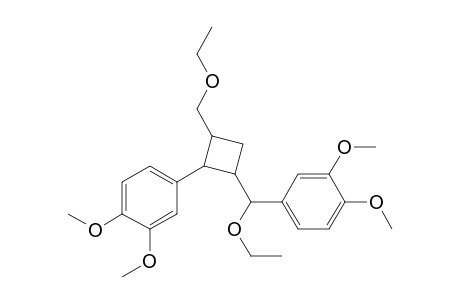 Benzene, 4-[[2-(3,4-dimethoxyphenyl)-3-(ethoxymethyl)cyclobutyl]ethoxymethyl]- 1,2-dimethoxy-