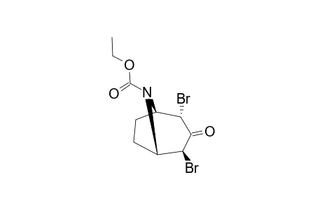 ETHYL-TRANS-2,4-DIBROMO-3-OXO-8-AZABICYCLO-[3.2.1]-OCTANE-8-CARBOXYLATE