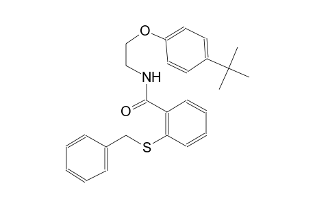 2-(benzylsulfanyl)-N-[2-(4-tert-butylphenoxy)ethyl]benzamide