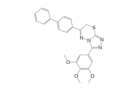 6-[1,1'-biphenyl]-4-yl-3-(3,4,5-trimethoxyphenyl)-7H-[1,2,4]triazolo[3,4-b][1,3,4]thiadiazine