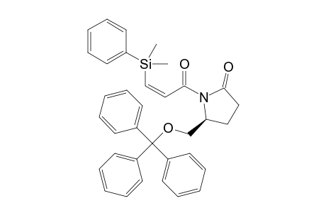 (5S)-1-[(Z)-3'-Dimethyl(phenyl)silylprop-2-enoyl]-5-(trityloxymethyl)pyrrolidin-2-one