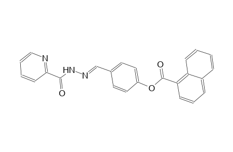 4-{(E)-[2-(2-pyridinylcarbonyl)hydrazono]methyl}phenyl 1-naphthoate