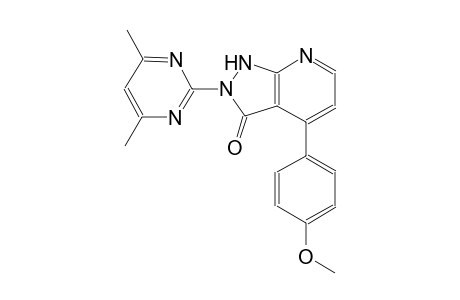 3H-pyrazolo[3,4-b]pyridin-3-one, 2-(4,6-dimethyl-2-pyrimidinyl)-1,2-dihydro-4-(4-methoxyphenyl)-